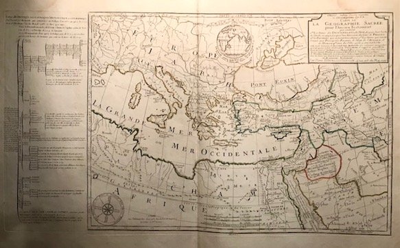 Orbis Bibliis Sacris cognitus seu Geographia Sacra. Carte de la …