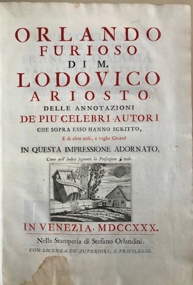 Orlando Furioso di m. Lodovico Ariosto. Delle annotazioni de’ più …