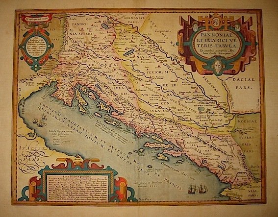 Pannoniae, et Illyrici veteris tabula.