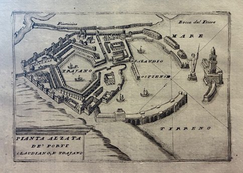 Pianta alzata de’ Porti Claudiano, e Trajano | Immagine principale