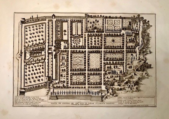 Pianta del Giardino del Ser.mo Duca di Parma sul Monte …