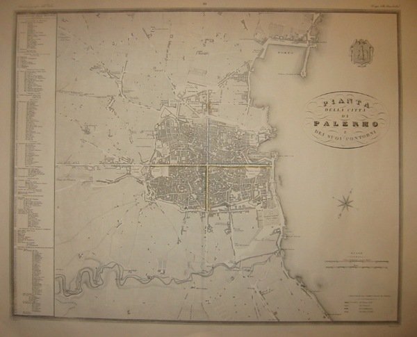 Pianta della città di Palermo e dei suoi contorni