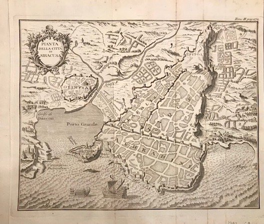 Pianta della città di Siracusa