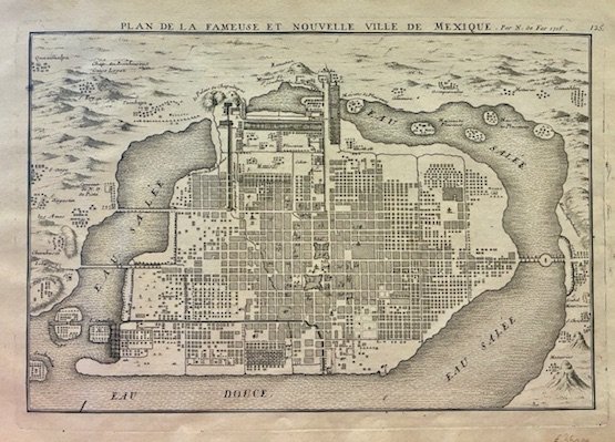 Plan de la fameuse et nouvelle ville de Mexique