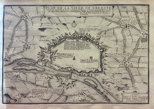 Plan de la ville de Cremone comme elle etoit la …