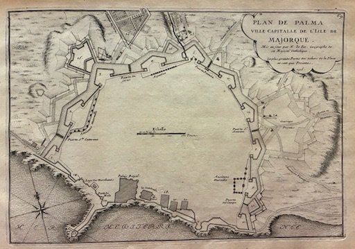 Plan de Palma Ville capitale de l’Isle de Majorque