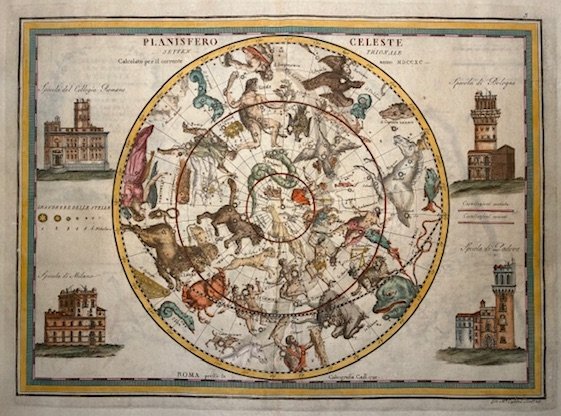 Planisfero celeste settentrionale calcolato per il corrente anno MDCCXC (e … | Immagine Gallery 2