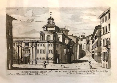 Prospetto della Chiesa di Santa Maria in Campo Marzo. Architettura …