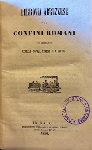 Relazione del viaggio fatto in alcuni luoghi di Abruzzo citeriore …