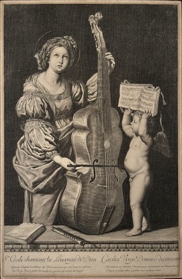 S.te Cecile chantant les louanges de Dieu. Cecilia Virgo Domino … | Immagine principale