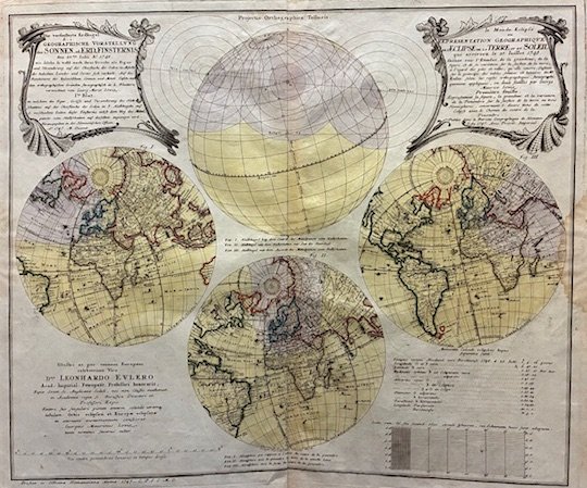 (Solar Eclipse of July 25, 1748) Die verfinsterte Erdkugel d. …