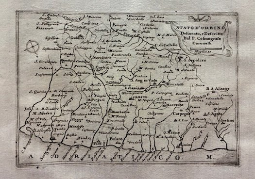 Stato d’Urbino delineato e descritto dal P. Cosmografo Coronelli | Immagine principale