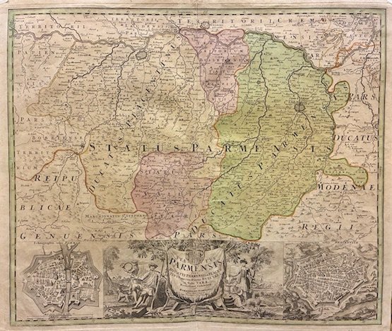 Status Parmensis sive Ducatus Parmensis et Placentinus una cum Ditione …
