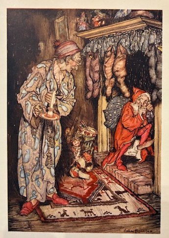 The night before Christmas. Illustrated by Arthur Rackahm