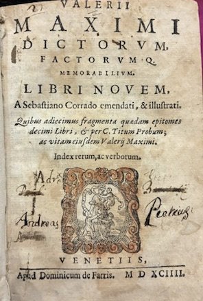 Valerii Maximi Dictorum factorumq. memorabilium. Libri novem, a Sebastiano Corrado … | Immagine Gallery 2