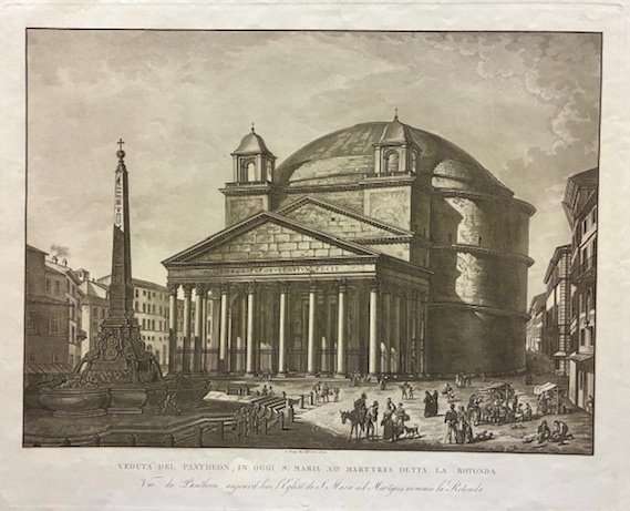Veduta del Pantheon, in oggi S. Maria ad Martyres detta …