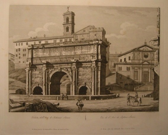 Veduta dell’Arco di Settimio Severo