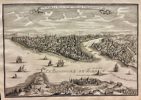 Veue de la ville et du port de Constantinople
