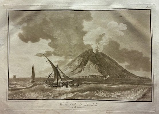 Vue au nord de Stromboli et de Strombolino