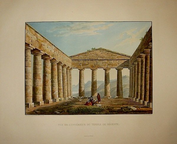 Vue de l’intérieur du Temple de Segeste