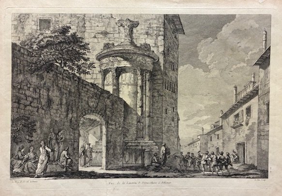 Vue de la Lanterne de Demosthene a Athenes