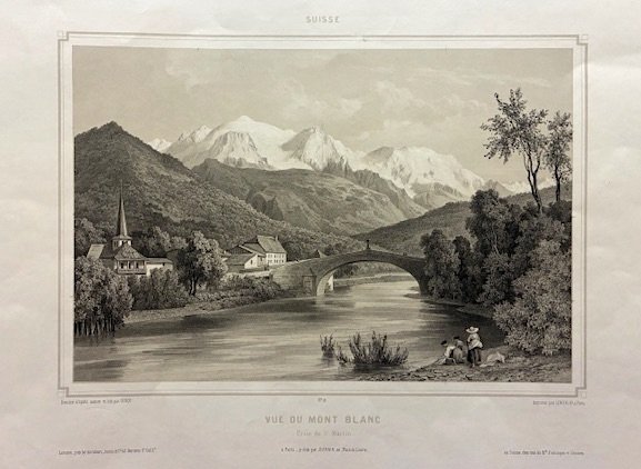 Vue du Mont Blanc. Prise de St. Martin