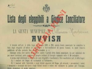 Lista per gli eleggibili a giudice conciliatore.