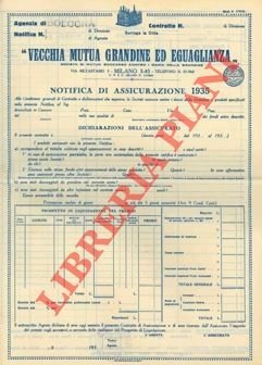 Notifica di assicurazione 1935.