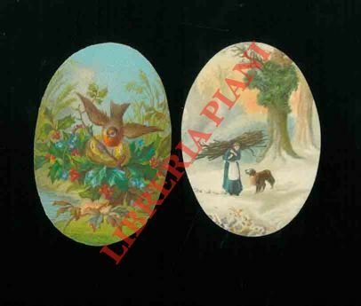 Dodici figurine ovali di vari formati