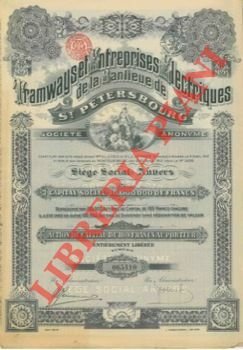 Tramways et Entreprise Electriques de la Banlieue de St. Petersbourg.