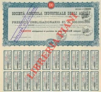 Società Agricola Industriale degli Alcoli. SAIDA.