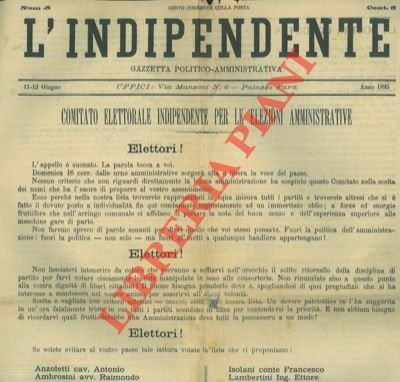 L'Indipendente. Gazzetta politico - amministrativa.