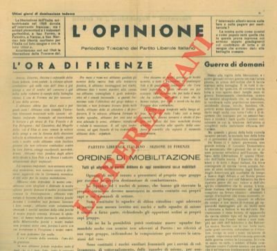 L'opinione. Periodico Toscano del P.L.I. | Immagine principale