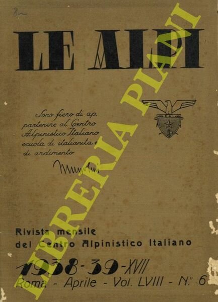 Le Alpi. Rivista mensile del Centro Alpinistico Italiano.
