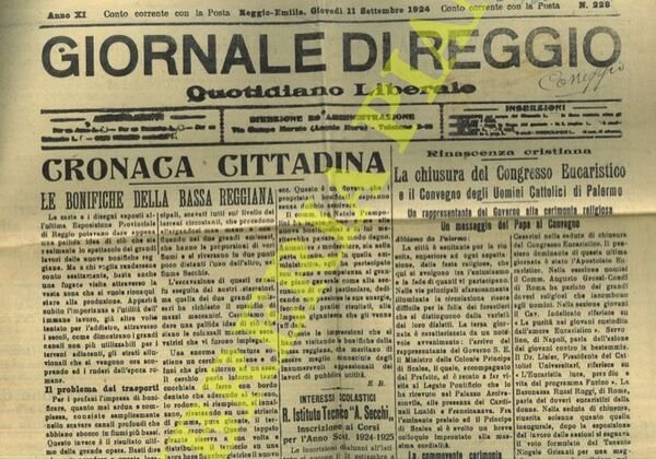 Giornale di Reggio. Quotidiano liberale.