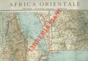 Carta dell'Africa Orientale. Eritrea - Etiopia (Abissinia) - Somalia.