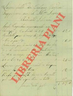 Manoscritti, 1840/60 circa.