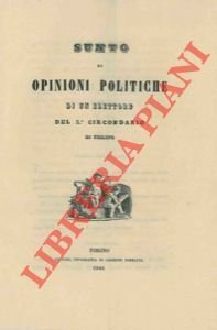 Sunto di opinioni politiche di un elettore del 5° Circondario … | Immagine principale