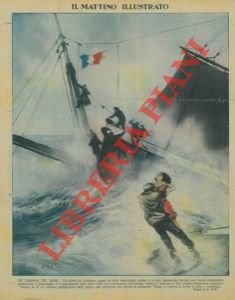 Un dramma del mare. Un veliero da trasporto, vicino alle …