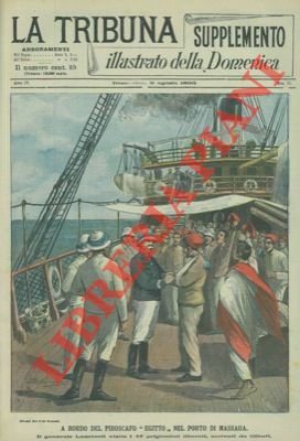 A bordo del piroscafo "Egitto" nel porto di Massaua. Il …