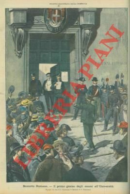 Scenette Romane. Il primo giorno degli esami all'Università.