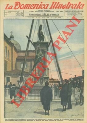 Il Generale Colleoni rimonta in arcione. Dopo i cavalli di S. Marco anche il superbo monumento del Verocchio, profugo di guerra, ha fatto ritorno a Venezia.
