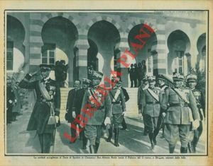 Le cordiali accoglienze al Duca di Spoleto in Cirenaica : Sua Altezza Reale lascia il Palazzo del Governo, a Bengasi, salutato dalla folla.