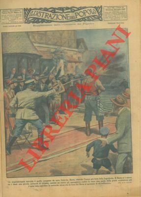 L' uomo più forte della Jugoslavia, Barta, esplode tra i denti una cartuccia senza muovere la testa appoggiata alla punta di una spada.