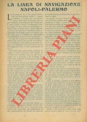 La linea di navigazione Napoli - Palermo.