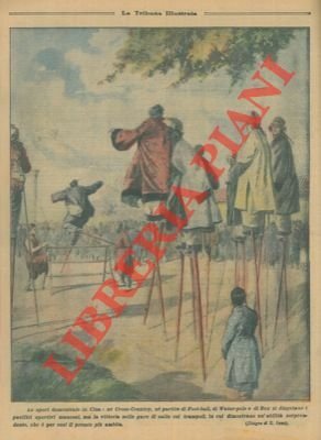 Gare di salto con i trampoli.