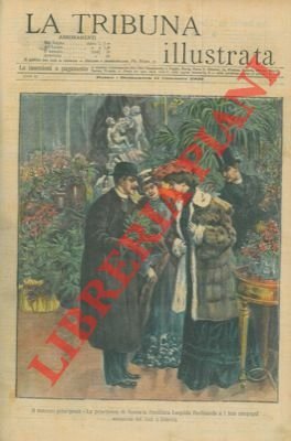La principessa di Sassonia, l'arciduca Leopoldo Ferdinando comprano fiori a …