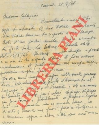 Lettera autografa firmata