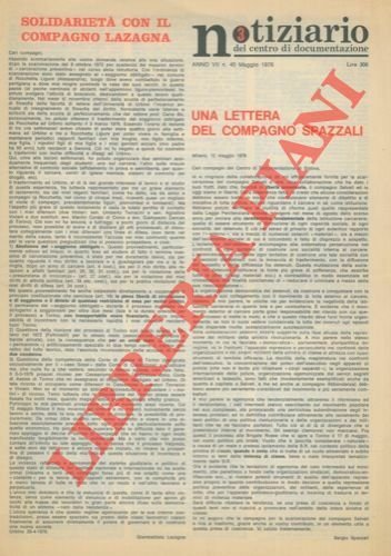 Notiziario del Centro di Documentazione,