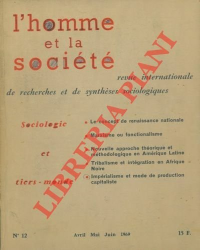 L'homme et la société. Revue internationale de recherches et de …